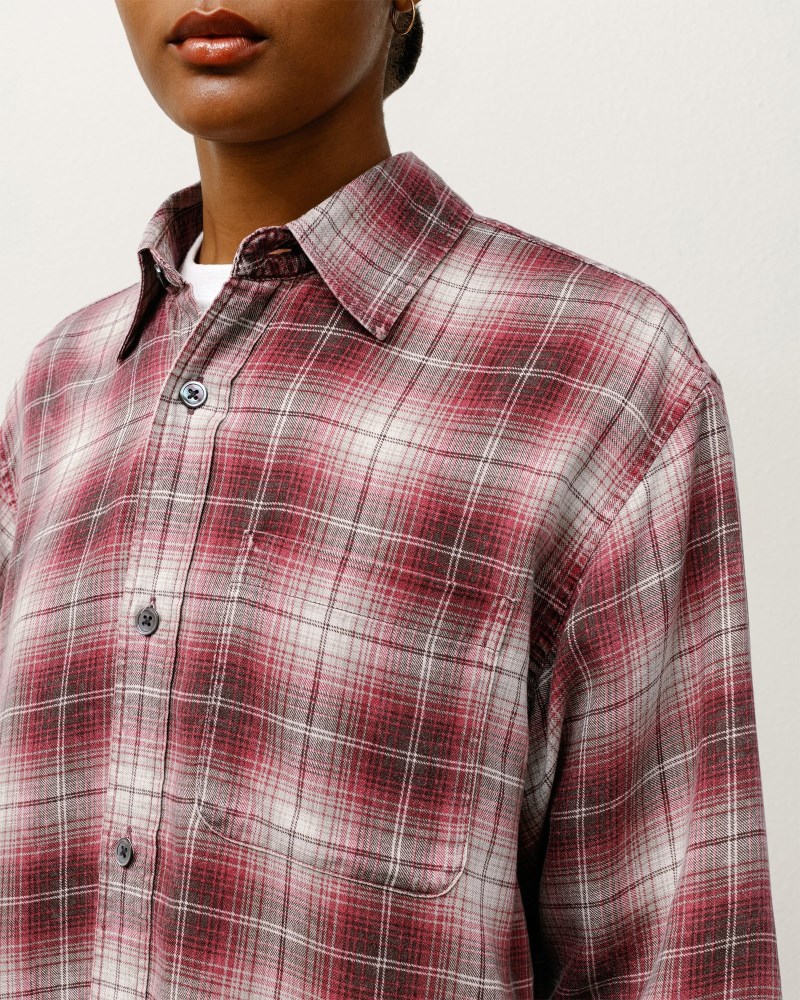 Stüssy Matthew Printed Shirt Pánské VN38-0978E3 | Stussy Košile Růžové