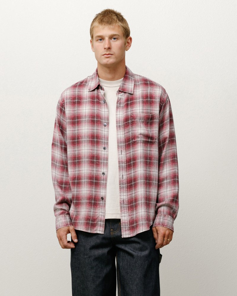 Stüssy Matthew Printed Shirt Pánské VN38-0978E3 | Stussy Košile Růžové