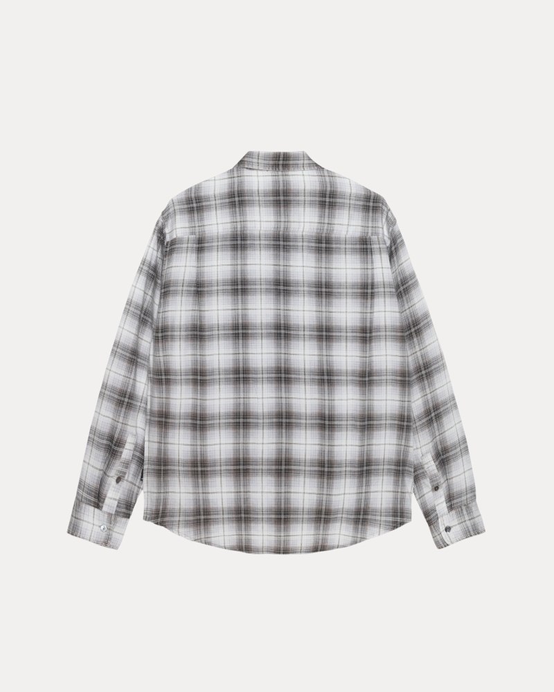 Stüssy Matthew Shirt Lg Printed Plaid Pánské LS16-0546O4 | Stussy Košile Hnědé
