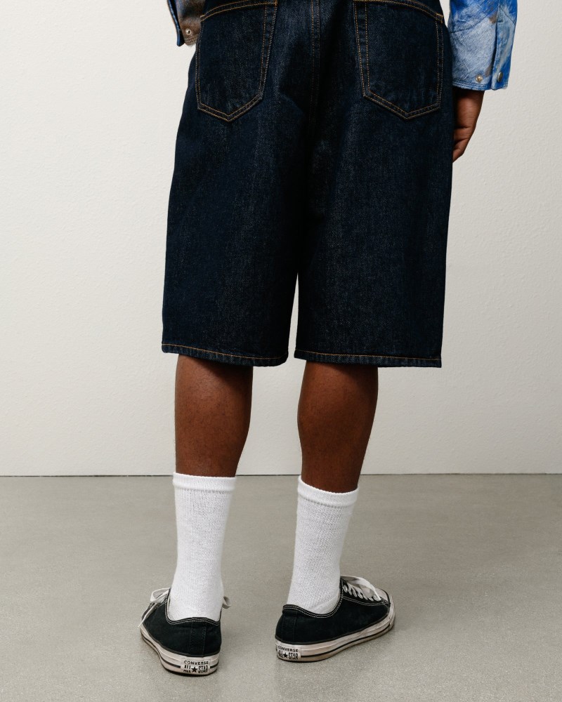 Stüssy Big Ol' Short Denim Pánské NJ60-8680H6 | Stussy Kraťasy Indigo