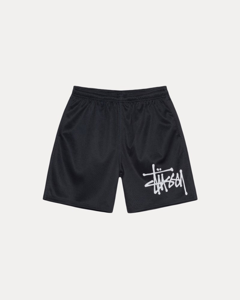 Stüssy Mesh Short Big Basic Pánské BX38-2808T8 | Stussy Kraťasy Černé