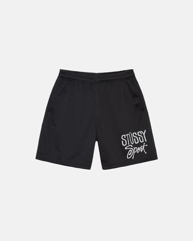 Stüssy Mesh Short Sport Pánské ER53-4713B0 | Stussy Kraťasy Černé