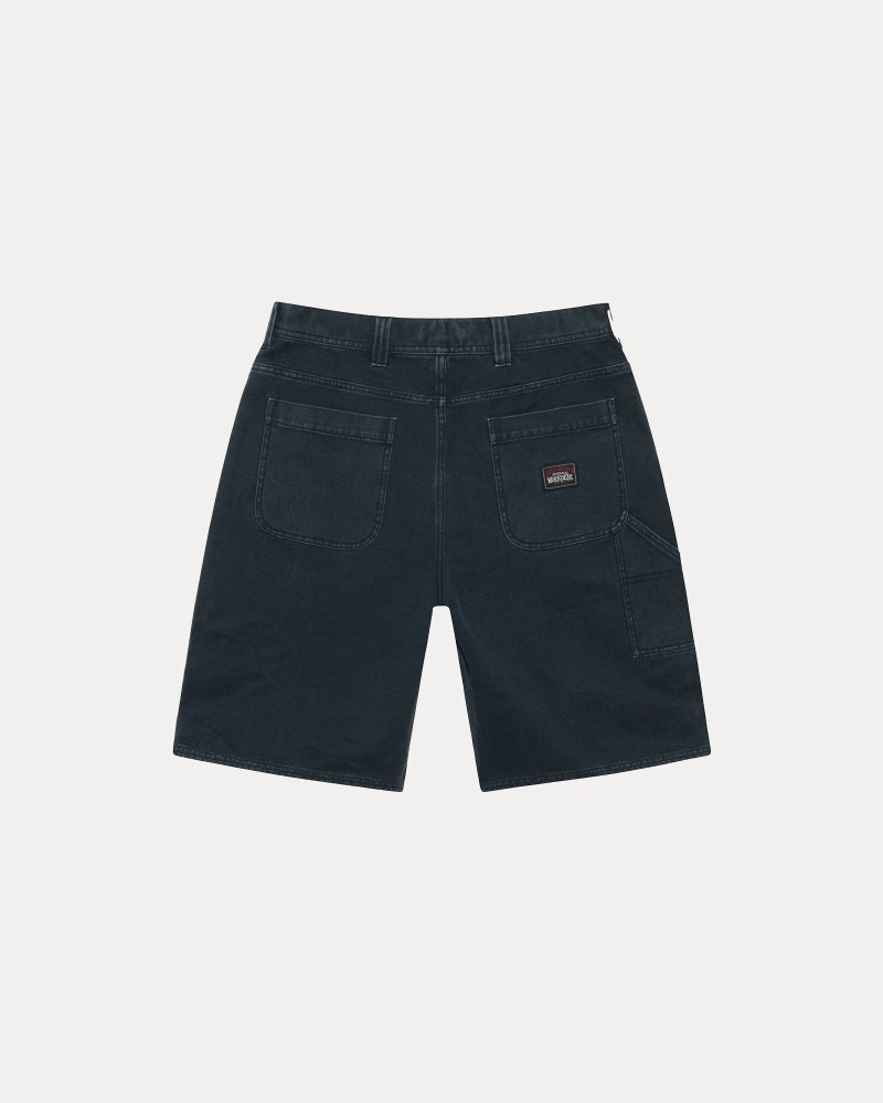 Stüssy Work Short Washed Canvas Pánské MY41-5271C0 | Stussy Kraťasy Černé