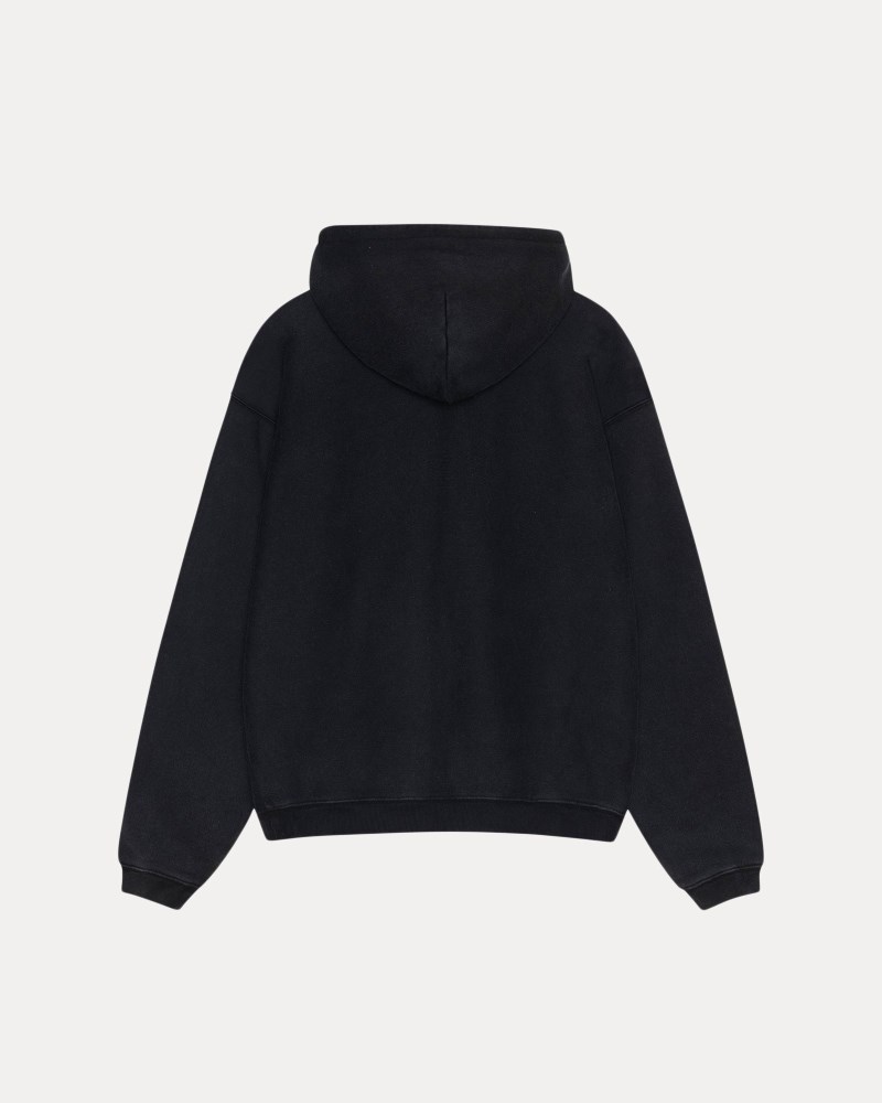 Stüssy Faded Graphic Zip Hoodie Pánské UE65-4525X6 | Stussy Mikina S Kapucí Černé