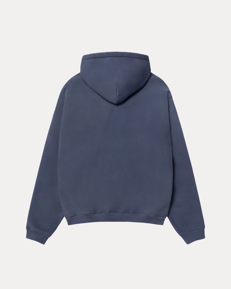 Stüssy Relaxed Hoodie Pánské PD48-3698S1 | Stussy Mikina S Kapucí Blankyt