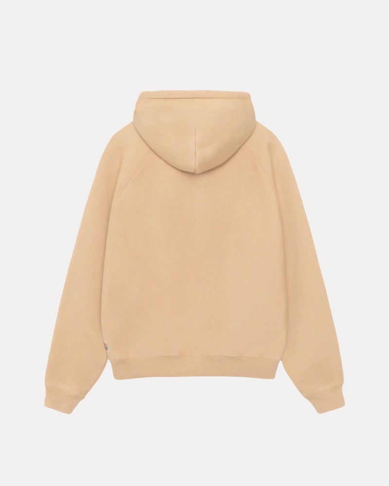 Stüssy Relaxed Zip Hoodie Pánské PI31-5421Q2 | Stussy Mikina S Kapucí Hnědožlutý