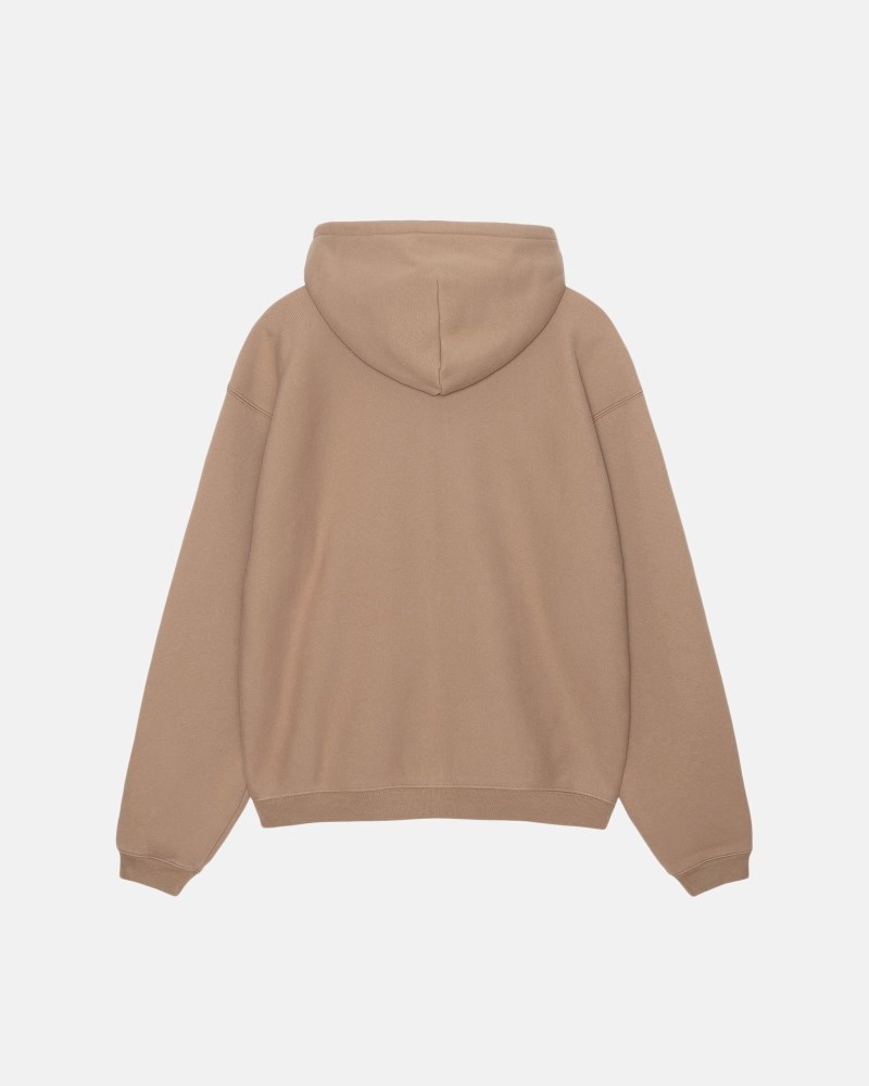 Stüssy Sport Zip Hoodie Pánské ZI02-3402O6 | Stussy Mikina S Kapucí Hnědé