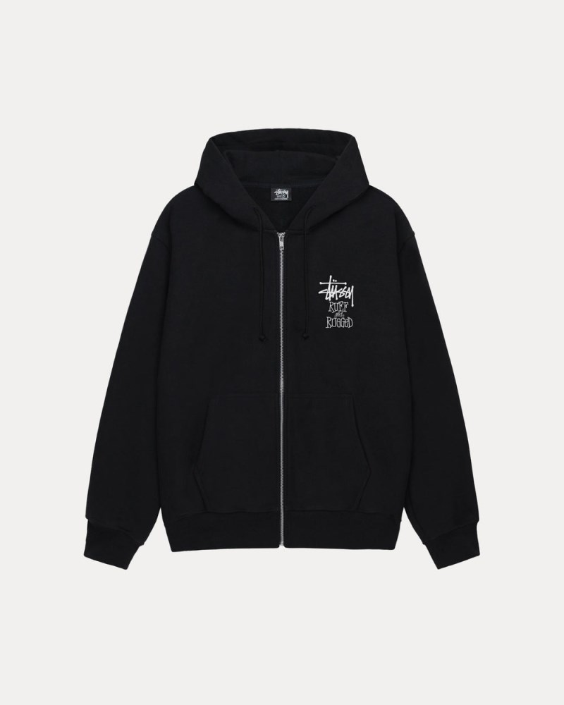 Stüssy Well Suited Zip Hoodie Pánské ZF80-6910Y9 | Stussy Mikina S Kapucí Černé