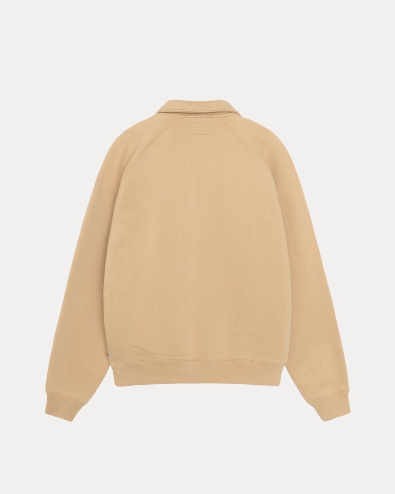 Stüssy Relaxed Half Zip Pánské FF28-9708D6 | Stussy Mikiny Hnědožlutý