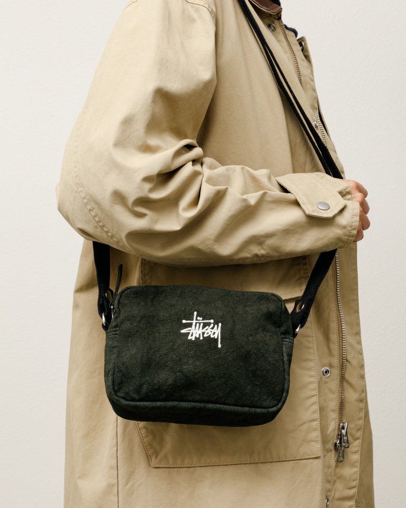 Stüssy Canvas Side Pouch Pánské ZK96-8616J8 | Stussy Pouches Černé