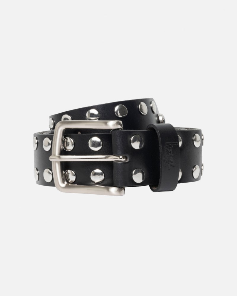 Stüssy 8 Ball Studded Belt Pánské MB49-3959L1 | Stussy Pásky Černé