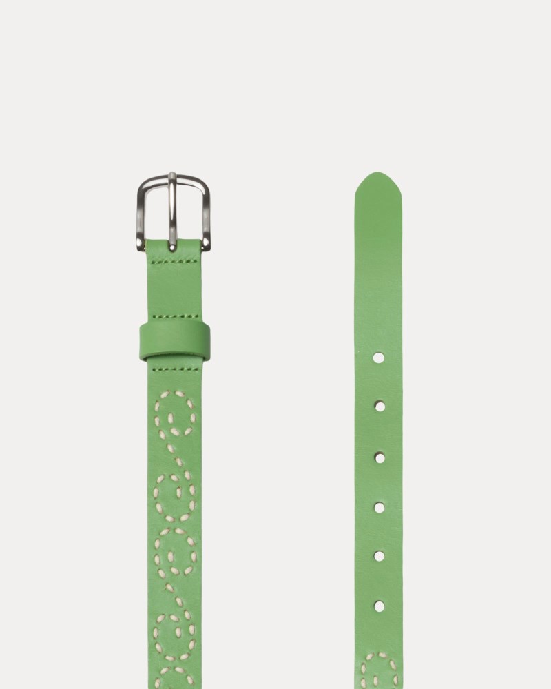 Stüssy Embroidered S Belt Pánské JN82-0162G7 | Stussy Pásky Zelene