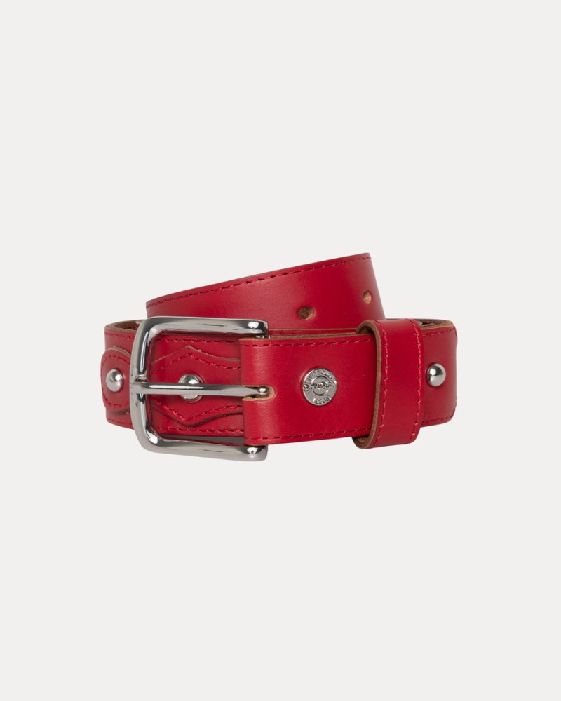 Stüssy Rodeo Belt Pánské LD80-1090K9 | Stussy Pásky Červené