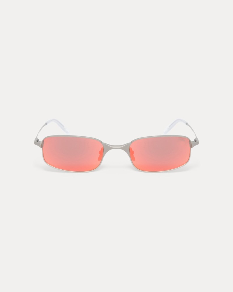 Stüssy Simon Sunglasses Pánské TO69-0499Y7 | Stussy Sluneční Brýle Silver/Red