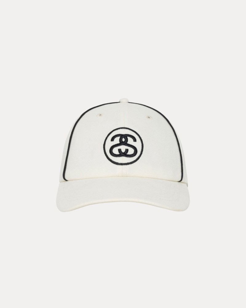 Stüssy Low Profile Contrast Piping Snapback Pánské IA85-9935J6 | Stussy Snapback Krém