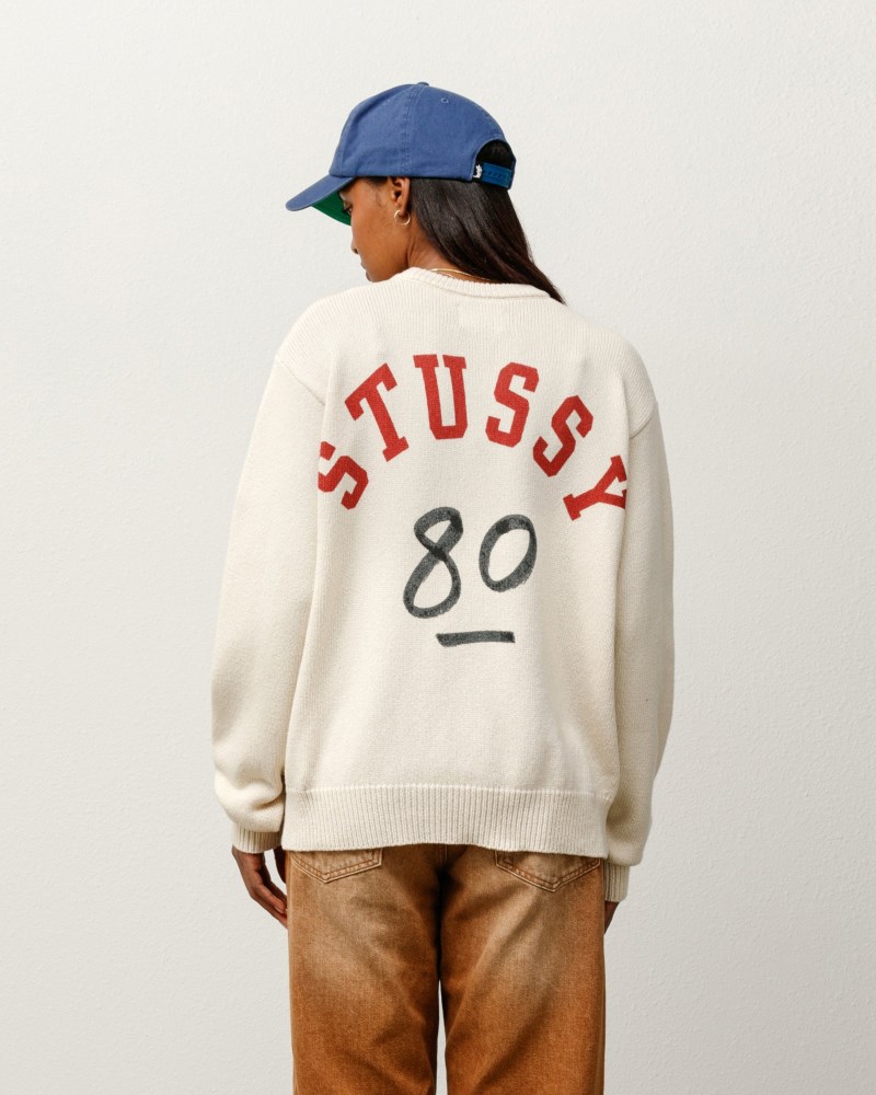 Stüssy Handwritten Sweater Pánské UM22-3862Y9 | Stussy Svetry Béžový
