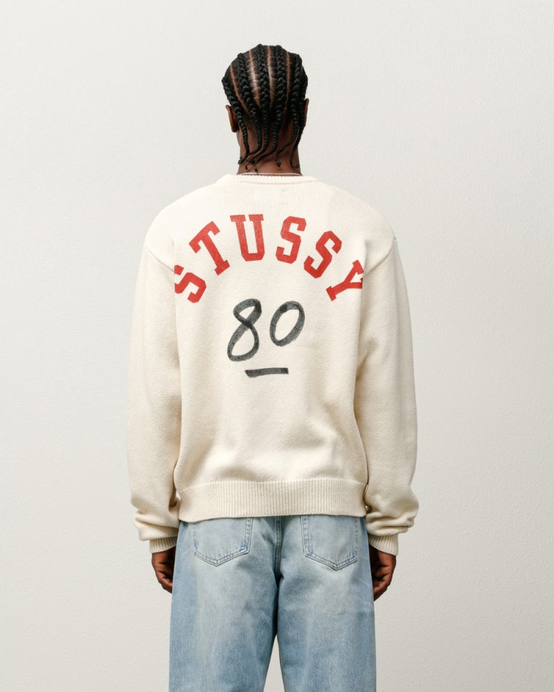 Stüssy Handwritten Sweater Pánské UM22-3862Y9 | Stussy Svetry Béžový