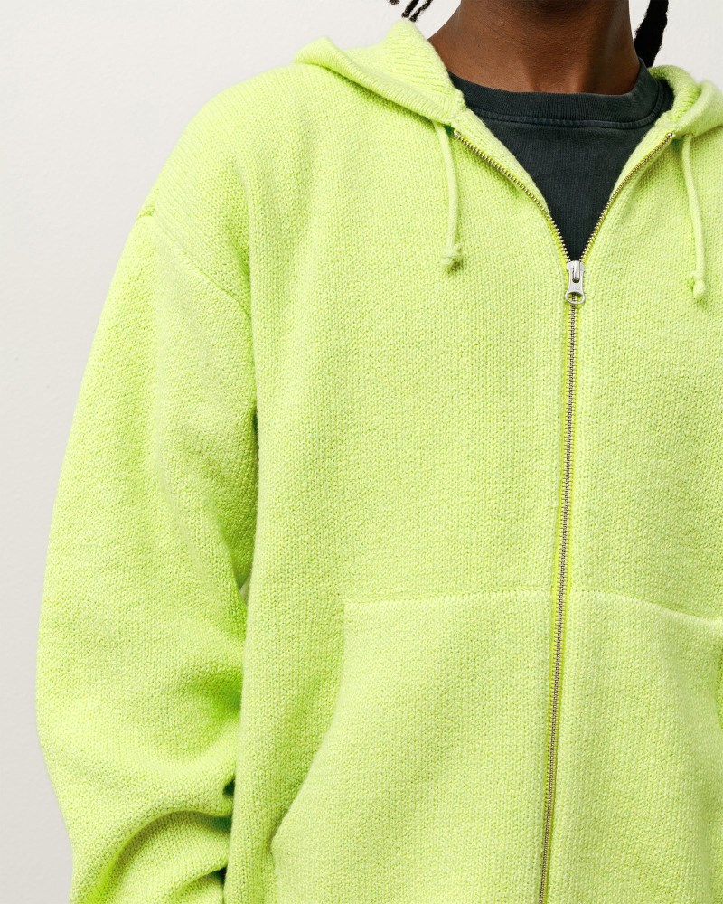 Stüssy Hooded Zip Sweater  Pánské II46-1386O0 | Stussy Svetry Zelene