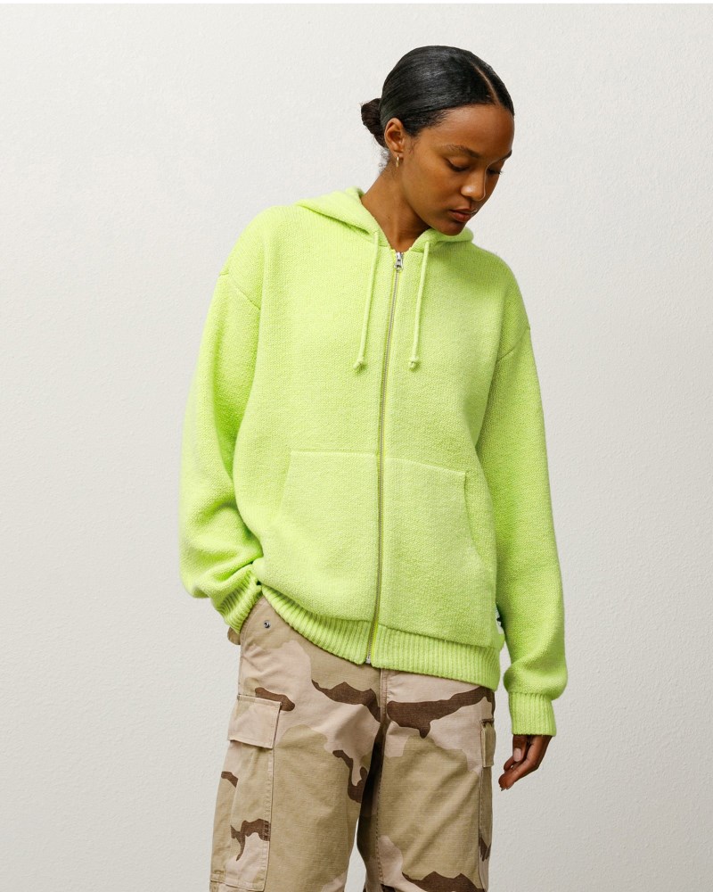 Stüssy Hooded Zip Sweater  Pánské II46-1386O0 | Stussy Svetry Zelene