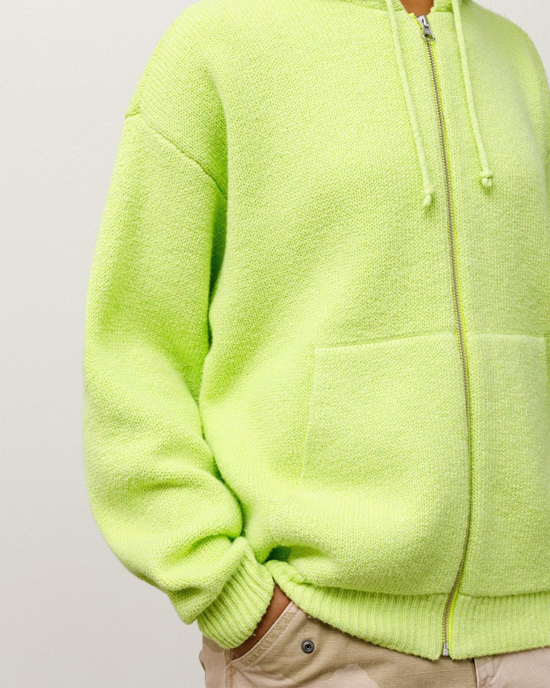 Stüssy Hooded Zip Sweater  Pánské II46-1386O0 | Stussy Svetry Zelene