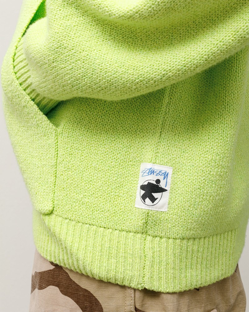 Stüssy Hooded Zip Sweater  Pánské II46-1386O0 | Stussy Svetry Zelene