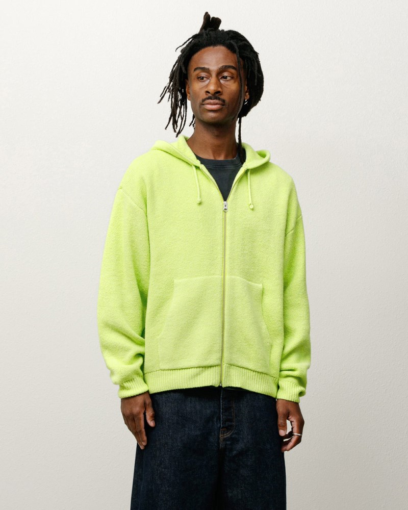 Stüssy Hooded Zip Sweater  Pánské II46-1386O0 | Stussy Svetry Zelene