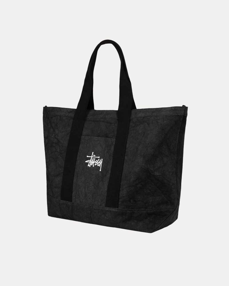 Stüssy Canvas Extra Large Tote Bag Pánské SL21-9631J8 | Stussy Tašky Černé