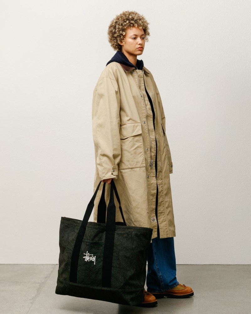 Stüssy Canvas Extra Large Tote Bag Pánské SL21-9631J8 | Stussy Tašky Černé