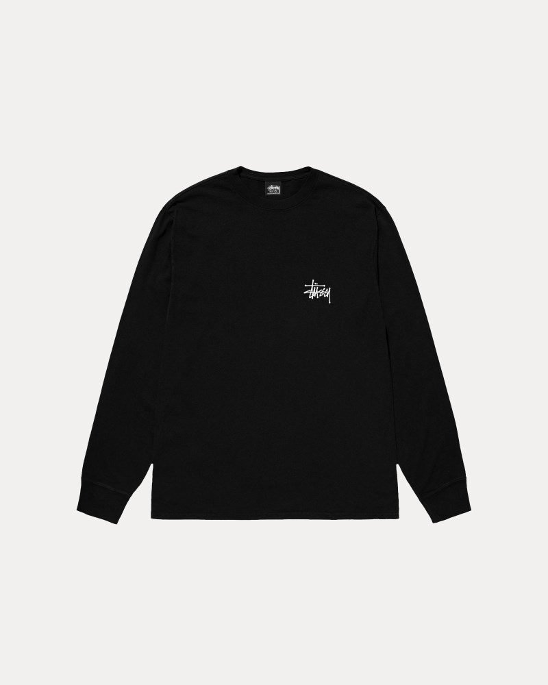 Stüssy Basic Ls Tee  Pánské UZ11-5431M7 | Stussy Tričko Černé