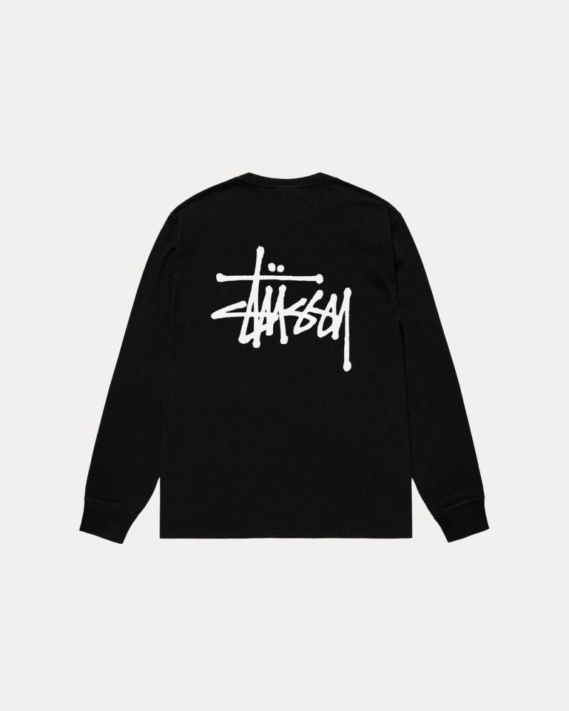 Stüssy Basic Ls Tee  Pánské UZ11-5431M7 | Stussy Tričko Černé