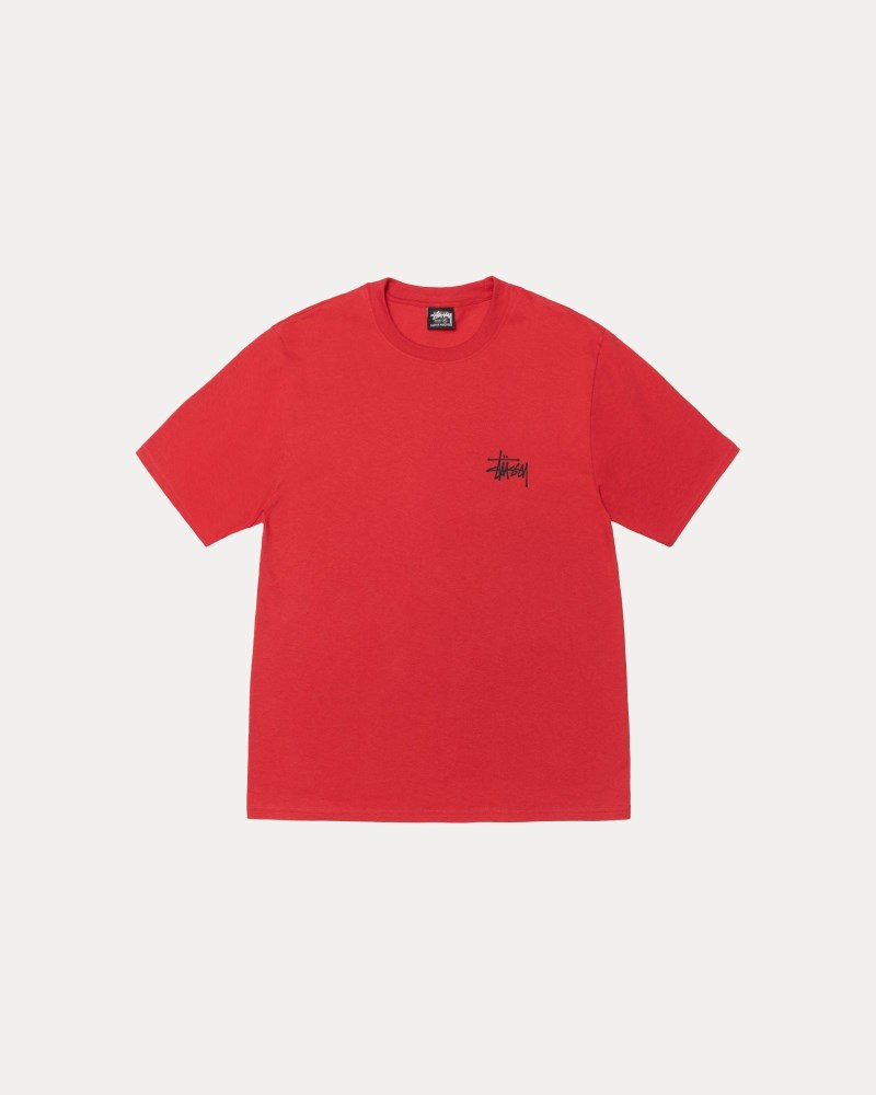 Stüssy Basic Tee Pánské KU10-6100R4 | Stussy Tričko Červené