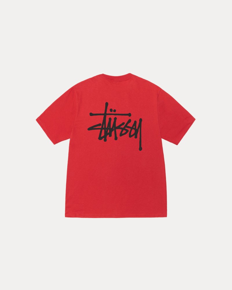 Stüssy Basic Tee Pánské KU10-6100R4 | Stussy Tričko Červené