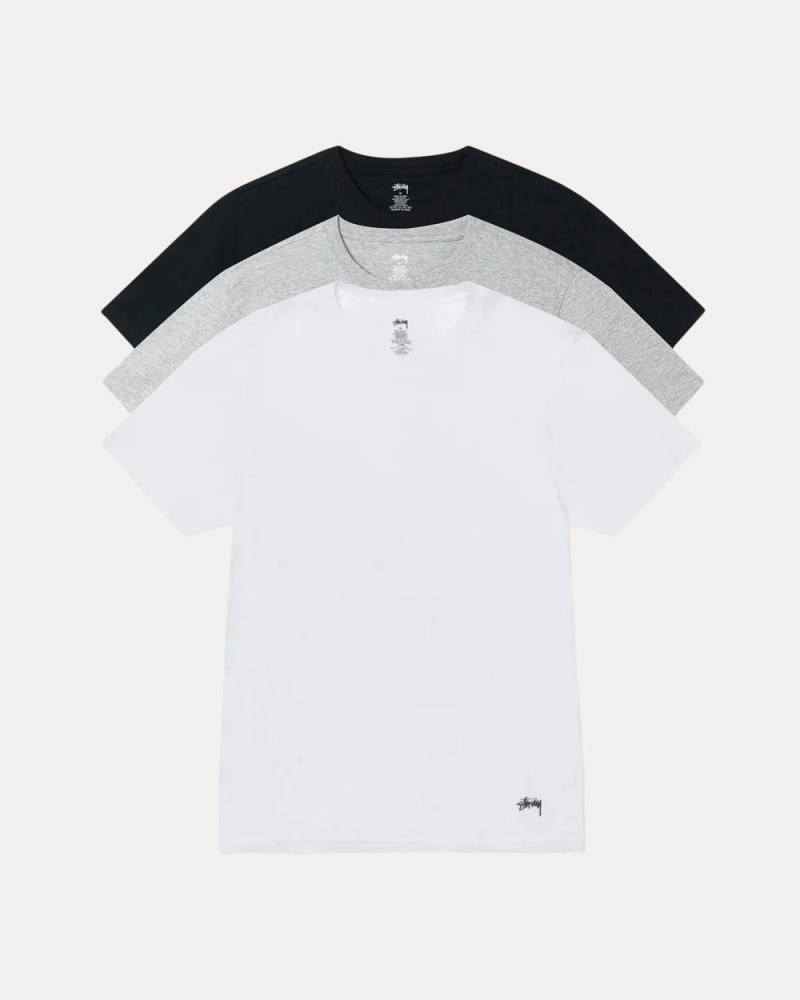 Stüssy Undershirts 3 Pack Pánské EL00-1400U9 | Stussy Undershirts Viacfarebný