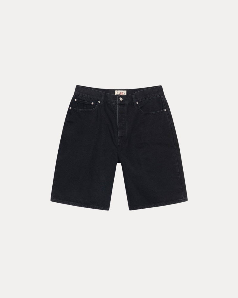 Stüssy Big Ol' Short Denim Pánské TI45-8385J3 | Stussy Denim Černé