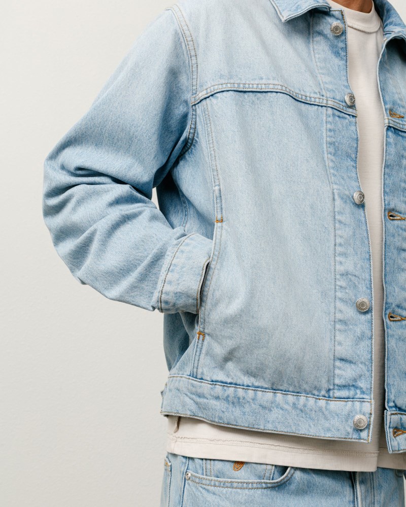 Stüssy Trucker Jacket Denim Pánské GJ52-4372G4 | Stussy Denim Blankyt