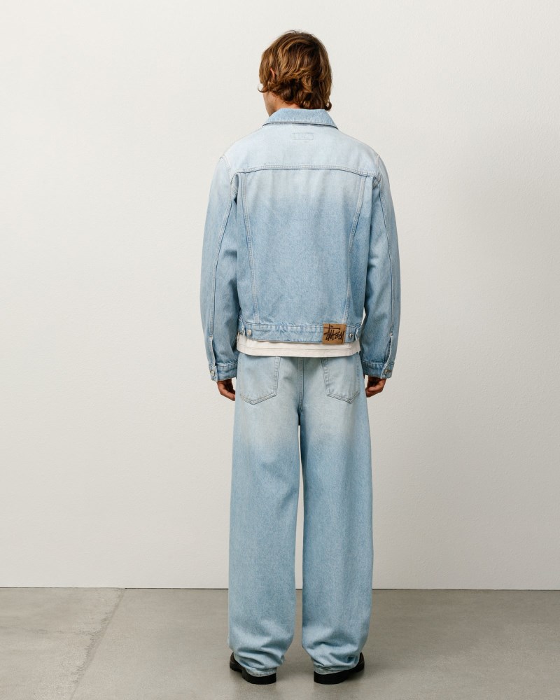 Stüssy Trucker Jacket Denim Pánské GJ52-4372G4 | Stussy Denim Blankyt