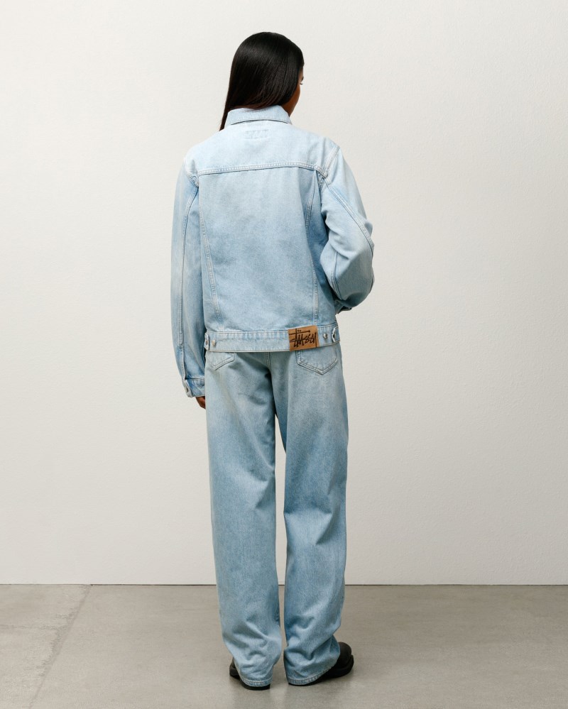 Stüssy Trucker Jacket Denim Pánské GJ52-4372G4 | Stussy Denim Blankyt