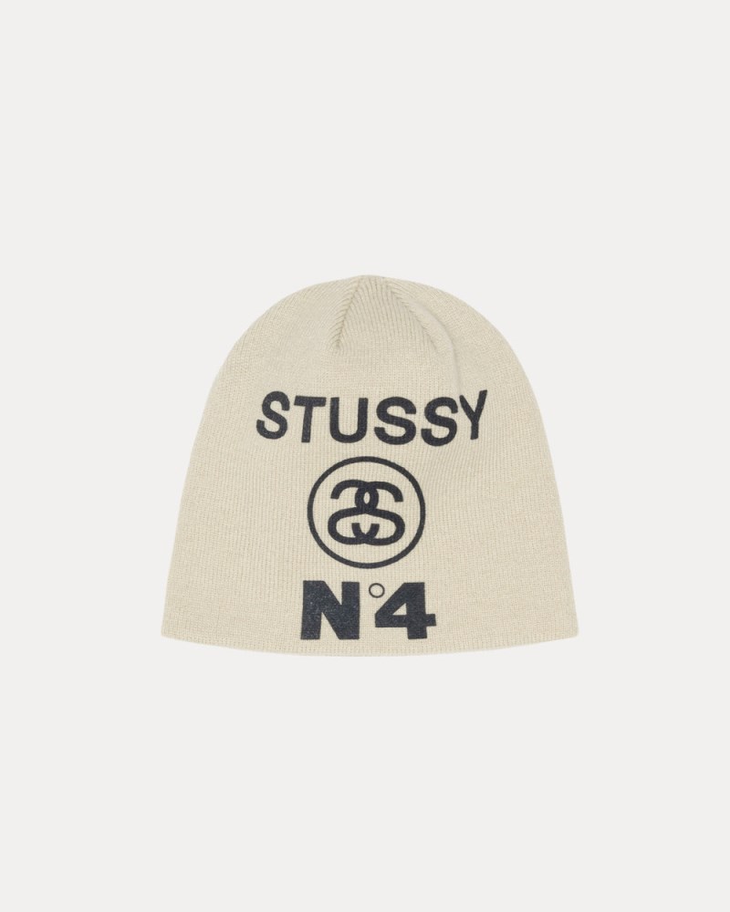 Stüssy Skullcap Number 4 Pánské OQ64-2924W0 | Stussy Čepice Krém