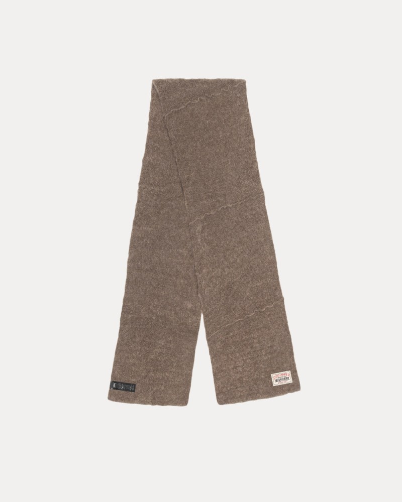 Stüssy Pieced Alpaca Wool Scarf Pánské LN39-7689A0 | Stussy Šátek Hnědé
